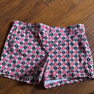 Crown & Ivy Pink and Navy Flower Women's Shorts